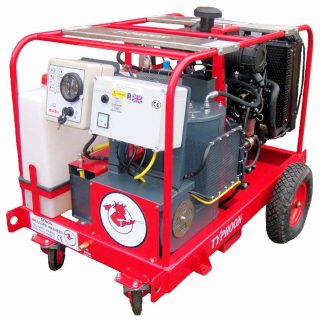 The Typhoon hot water pressure washer