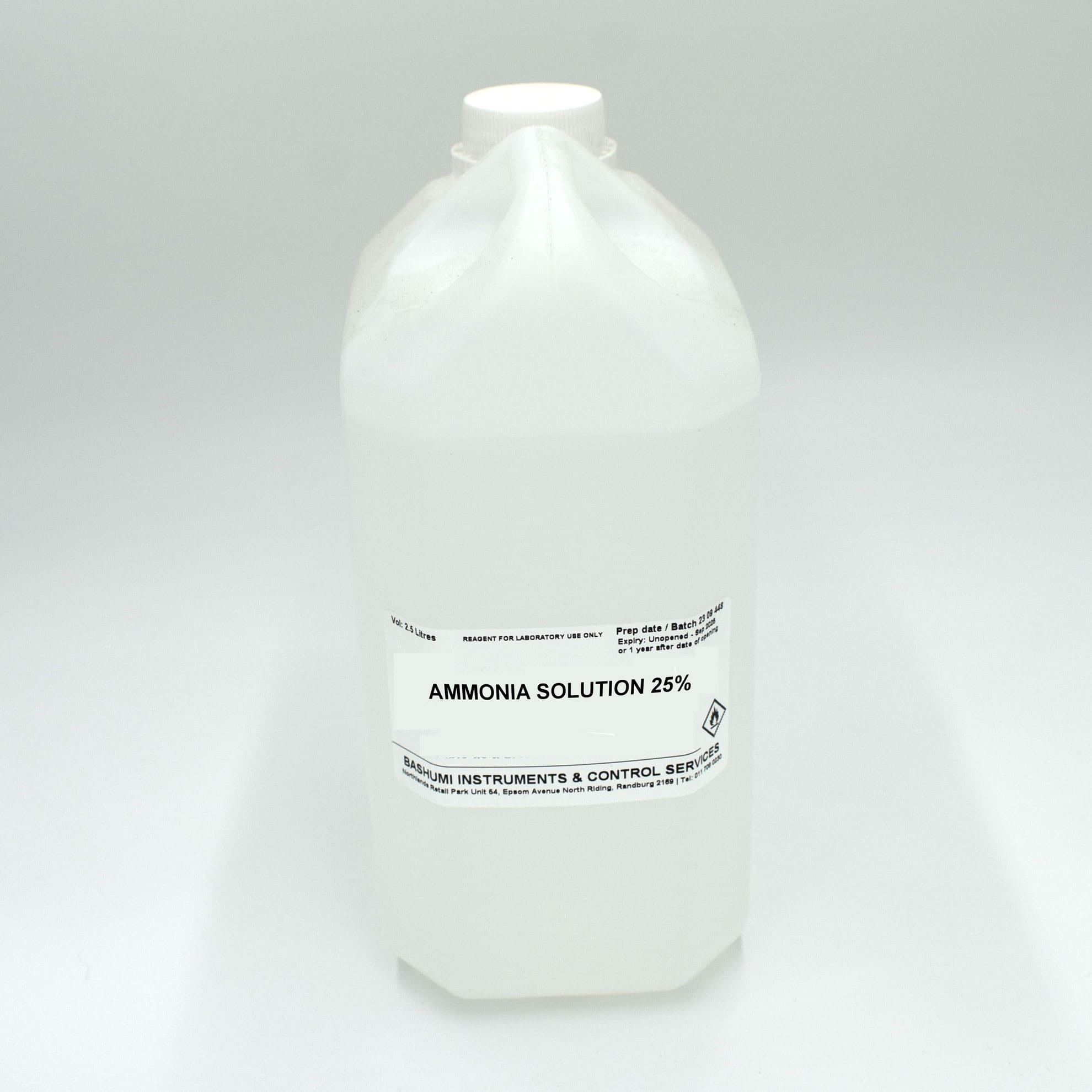 Ammonia-solution-25P-2-5L Ammonia 25% Solution AR - Image 1
