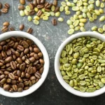 Coffee Green and Roasted