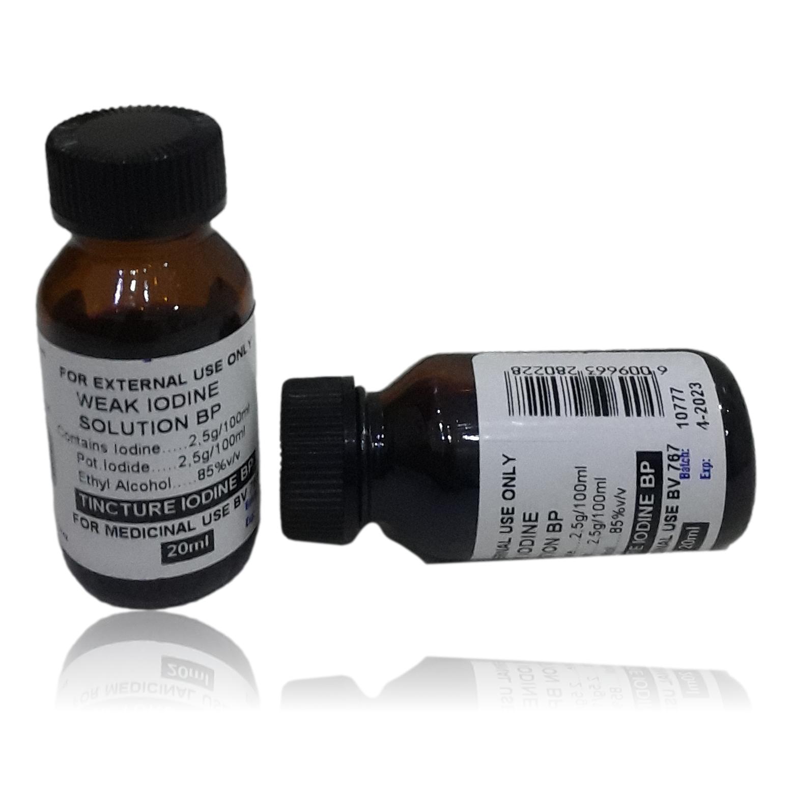 WEAK-IODINE-SOLUTION-20ml Iodine Solution - Image 1